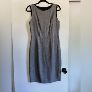 NWT Apt. 9 Gray Mock Neck Sheath Midi Dress